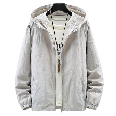 Chaqueta Cortaviento Deportiva con Protección UV para Hombre