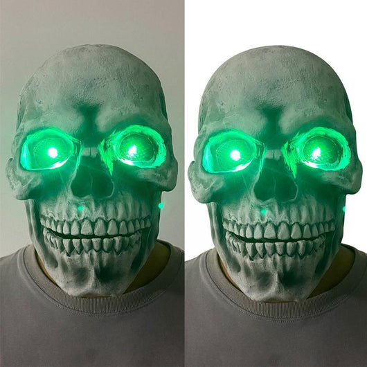 Máscara de Látex Calavera con Boca Móvil para Halloween - Disfraz de Asesino Aterrador - Image 5