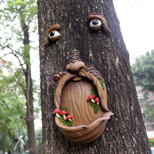 Decoración de Jardín Pascual con Árbol Hongo Sonriente - Image 13