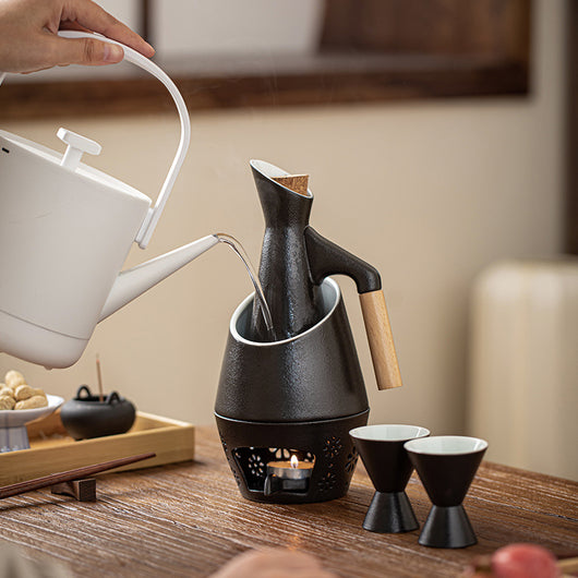 Calentador de Vino Porcelana Negra Japonesa - Image 2