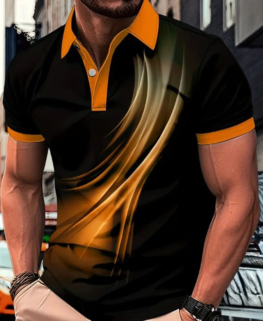 Camisa Casual Estampada con Cuello Solapa para Hombre - Image 5