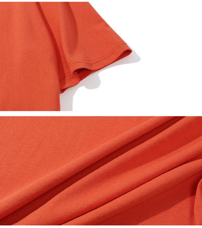 Playera Suelta de Cuello Redondo Color Liso - Image 11