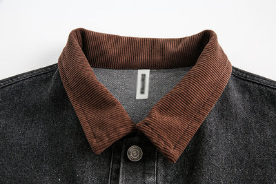 Chaqueta Denim Punk Oversized con Desgastes - Image 9