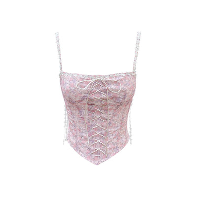 Blusa Floral Ajustable de Tirantes para Verano - Image 5
