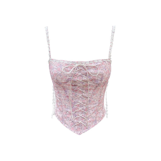 Blusa Floral Ajustable de Tirantes para Verano - Image 5