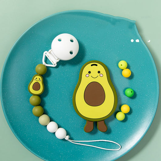 Mordedor de Aguacate Calmante - Juguete Masticable Suave para Bebés - Image 9