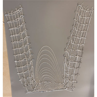 Cadena de Sostén Plateada con Borlas Oversized - Image 8