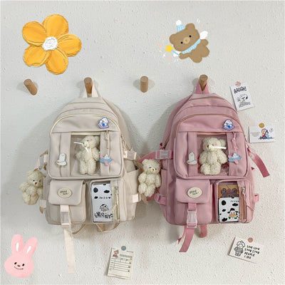 Mochila Escolar de Gran Capacidad con Diseño Coreano para Niñas - Image 15