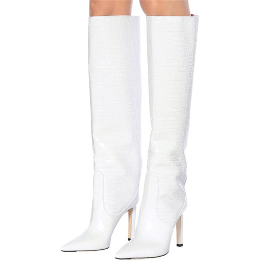 Botas Altas de Moda Talla Grande - Estilo Elegante y Cómodo - Image 8