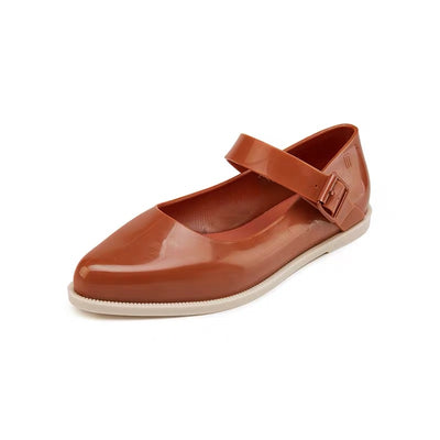 Zapatos Planos Mujer Punta Afilada con Hebilla Bicolor - Image 12