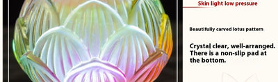 Linterna LED de Loto en Vidrio Coloreado para Altar Budista - Image 42