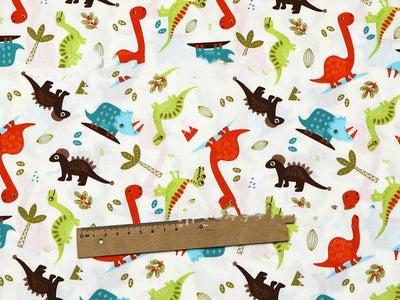 Juego de Telas de Algodón Estampado Dinosaurio de Cuatro Piezas - Image 9