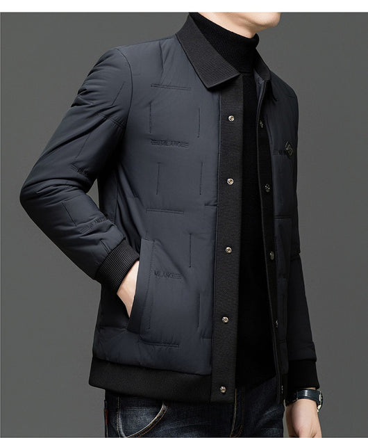 Chaqueta Acolchada con Solapa y Bajo Redondeado - Image 21