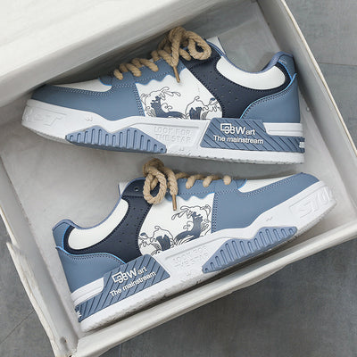 Zapatos Deportivos Casuales de Cuero con Plataforma Elevadora para Hombre - Image 7