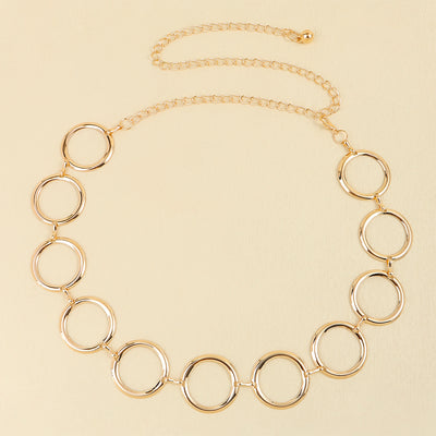 Cinturón de Cadena Metálica Hueca para Mujer - Accesorio Decorativo Elegante - Image 22