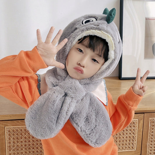 Gorro Infantil con Orejas de Conejo - Bufanda Integrada - Image 20
