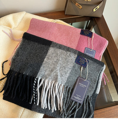 Bufanda Cuadros Lujo Cashmere Unisex - Image 41