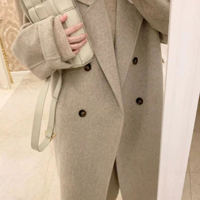 Abrigo de Lana Grueso para Mujer en Talla Pequeña - Image 4