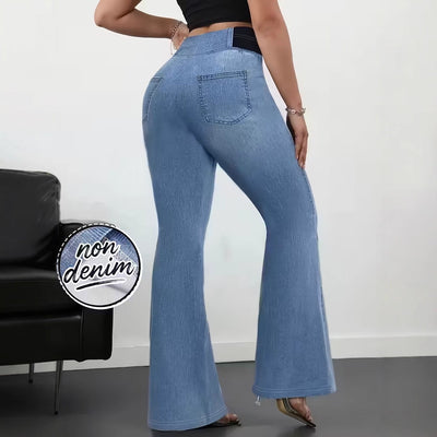 Pantalones Slim Fit Cintura Elástica para Mujer - Image 2