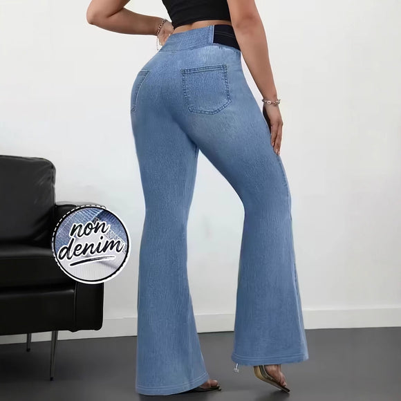 Pantalones Slim Fit Cintura Elástica para Mujer
