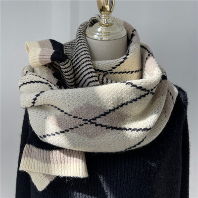 Bufanda Cuello Anillo Mohair Suave y Cálida para Mujer - Image 3
