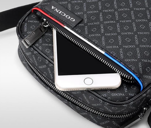 Bolsa Mensajero de Cuero para Hombre de Un Solo Hombro - Gran Capacidad - Image 10