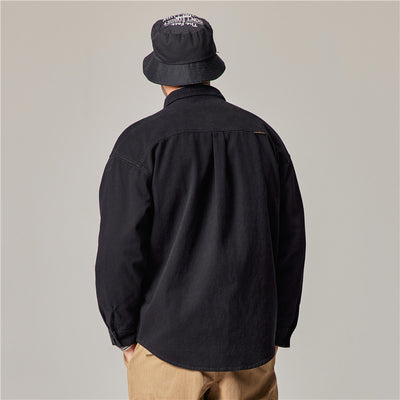 Chamarra Overol Retro Americana para Hombre en Algodón Pesado - Image 2