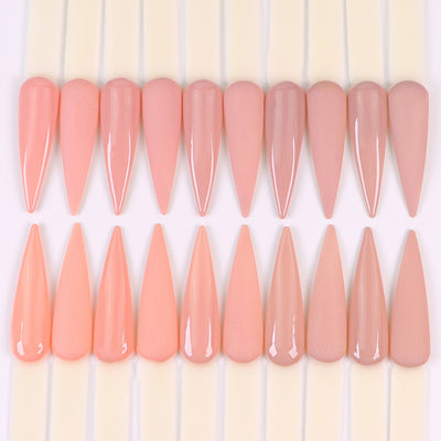 Polvo de Extensión de Uñas Acrílicas Tallado Infiltrante Tono Piel Nude Cristal - Image 20