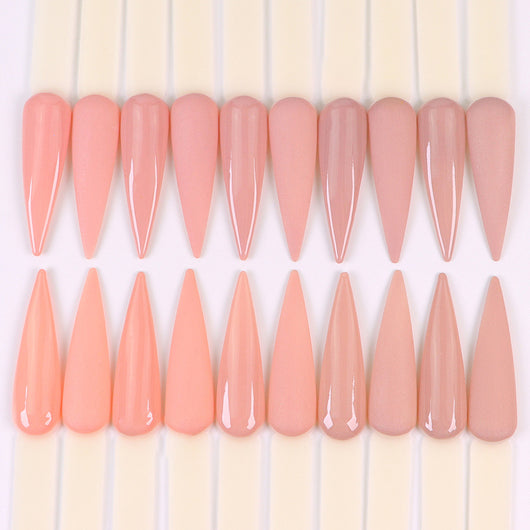 Polvo de Extensión de Uñas Acrílicas Tallado Infiltrante Tono Piel Nude Cristal - Image 20