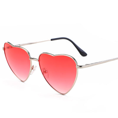 Gafas de Sol Metálicas en Forma de Corazón Durazno - Image 4