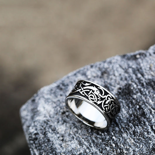 Anillo de Acero Inoxidable Vintage para Hombre - Image 5