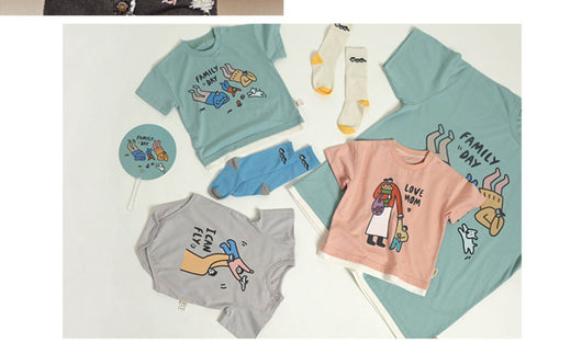 Camiseta de Algodón Xinjiang para Niños - Tejido Ligero Primavera Verano - Image 74