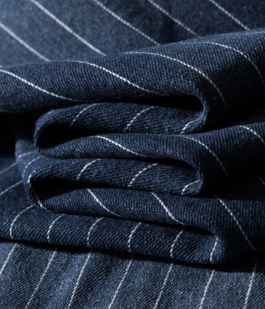 Camisa Denim a Rayas con Efecto Vintage Desgastado - Image 14