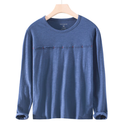 Camiseta Hombre Cuello Redondo Bambú-Algodón Estilo Japonés - Image 5