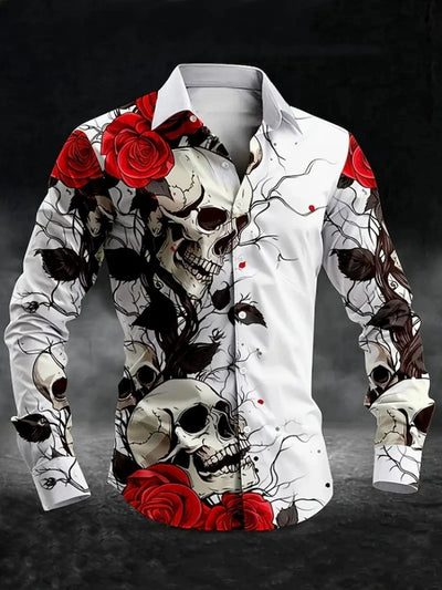 Camisa Estampada 3D Manga Larga Hombre - Diseño Moderno Primavera Otoño - Image 21