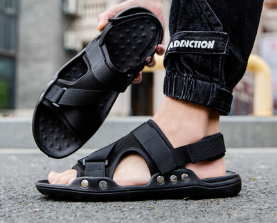 Sandalias Romanas Casuales para Hombre con Velcro - Image 10