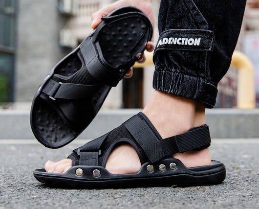 Sandalias Romanas Casuales para Hombre con Velcro - Image 10