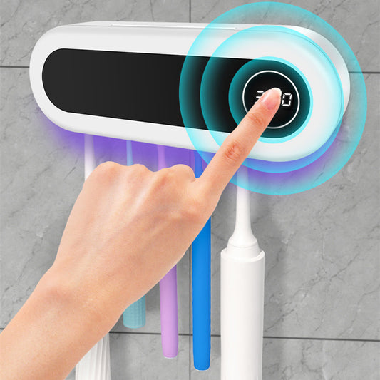 Dispensador de Pasta Dental con Esterilizador UV y Soporte de Cepillo de Pared - Image 2