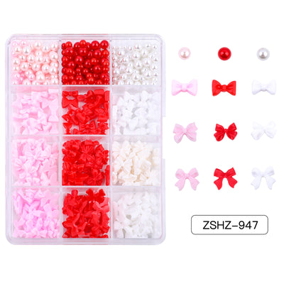 Set de Adornos Navideños de Resina con Lazos y Moños Mixtos - Image 13