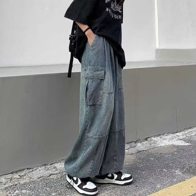 Jeans Vintage de Pierna Ancha para Hombre - Estilo Workwear Versátil - Image 10