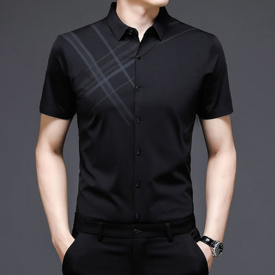 Camisa de Seda Woodpecker Manga Corta para Hombre Adulto - Image 8