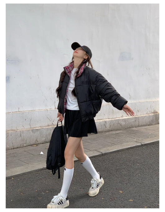 Abrigo Acolchado de Algodón Estilo Coreano para Mujer - Image 16