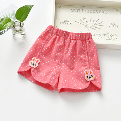 Shorts Holgados para Niñas con Estampado de Lunares Estilo Occidental - Image 8