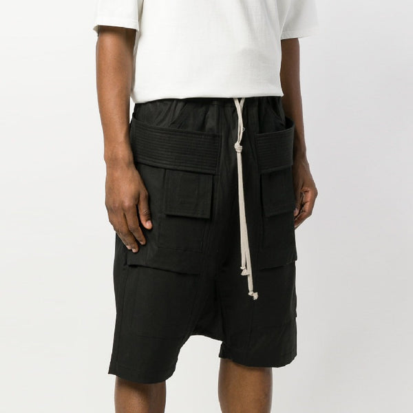 Pantalones Cortos Deportivos Harem Cropped Estilo Street Dark