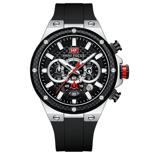 Reloj Deportivo Impermeable con Anillo de Fibra de Carbono - Image 4