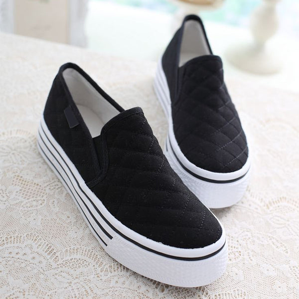 Mocasines Plataforma de Algodón para Mujer - Comodidad y Estilo Casual