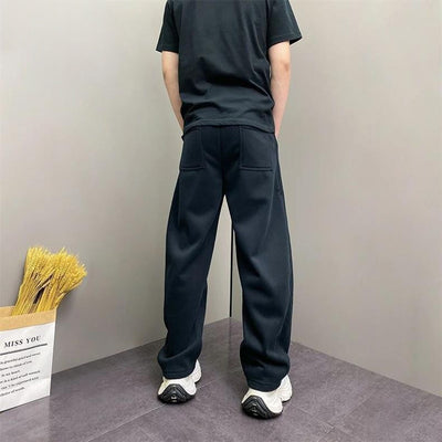 Pantalones Casuales Rectos con Forro Polar Grueso para Hombre - Image 10