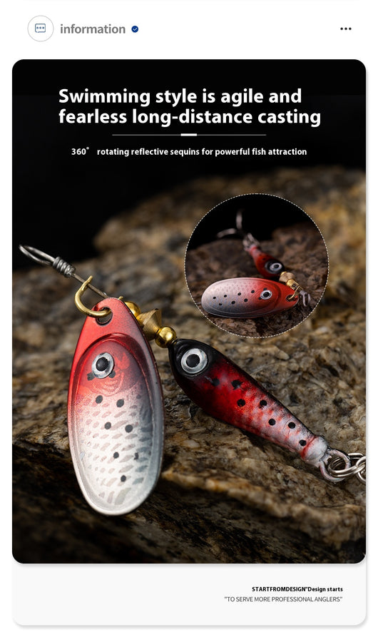 Señuelo Giratorio con Lentejuelas - Pesca de Simulación Manual - Image 23