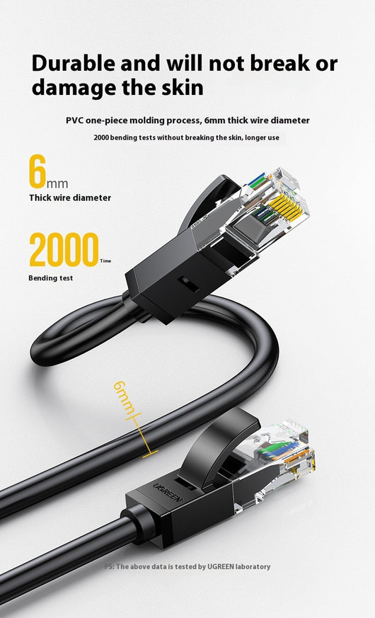 Cable de Red Gigabit Categoría 6 Verde de Alto Rendimiento - Image 22