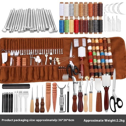 Kit Profesional de Herramientas de Cuero para Costura DIY - Image 6